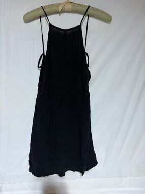 Free People Black Slip Dress with Spaghetti Straps
